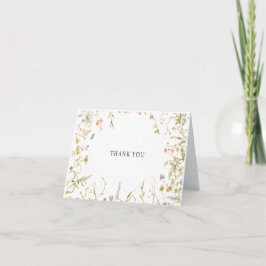 Minimalistisch, bloemig, modern en elegant bedankkaart