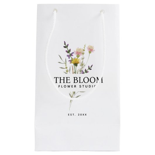 Minimalistisch Bloemist Boetiekhandel Klein Cadeauzakje (Voorkant)