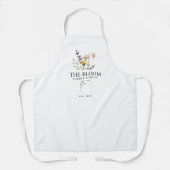 Minimalistisch Bloemist Schort (Voorkant)