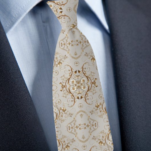 minimalistisch bloemmotief stropdas