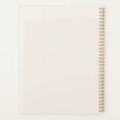 Minimalistisch Bloemneutraal Beige gepersonaliseer Planner (Achterkant)
