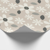 Minimalistisch bloempapier cadeaupapier (Hoek)