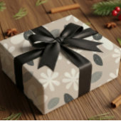 Minimalistisch bloempapier cadeaupapier