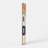Minimalistisch bloempatroon achtergrond iPhone hoesje (Rechterkant)