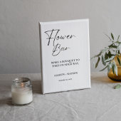 Minimalistisch Bloemstaafteken vrijgezellenfeest Reclamebord Met Voetstuk