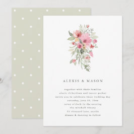 Minimalistisch Bloom | Uitnodiging tot weddenschap