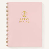 Minimalistisch Blush Glutenvrij Blank Recept Boek (Voorkant)