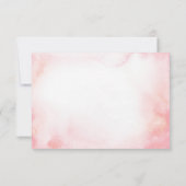 Minimalistisch Blush Roze Bloemen Baby shower Bedankkaart (Achterkant)