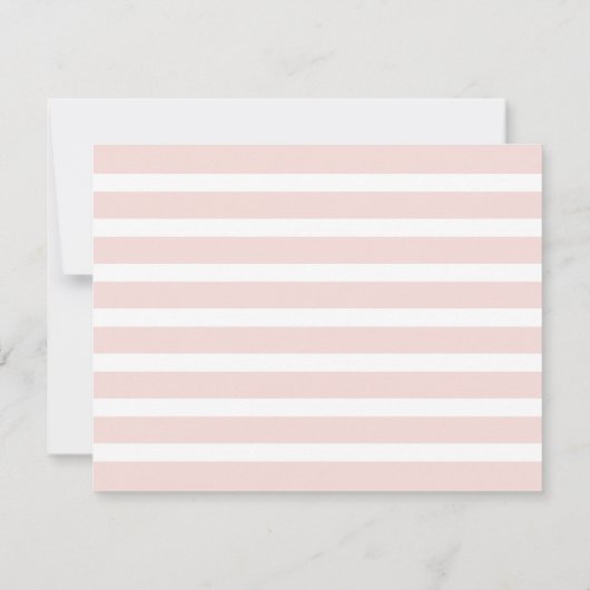 Minimalistisch Blush Roze Gepersonaliseerde Naam N Notitiekaartje (Achterkant)