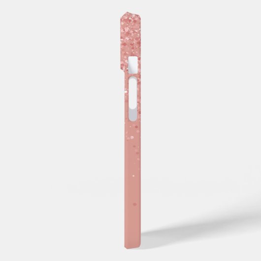 Minimalistisch Blush Roze Modern Monogram Case-Mate iPhone Case (Achterkant / Links)