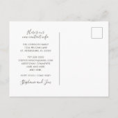 Minimalistisch Blush Taupe Rainbow Nieuw Home Verh Aankondigingskaart (Achterkant)