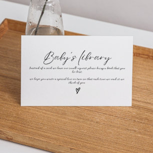 Minimalistisch boek voor baby boek aanvraag baby s informatiekaartje