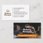 Minimalistisch boerenfotorestaurant Chef Food Visitekaartje (Voorkant / Achterkant)