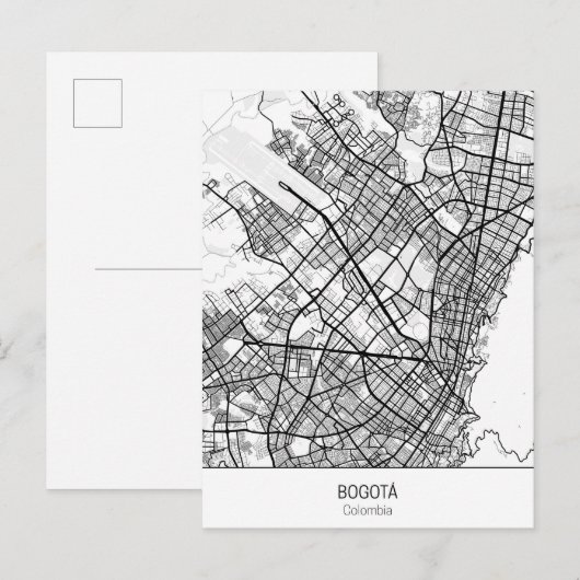 Minimalistisch Bogota Colombia Briefkaart (Voorkant / Achterkant)