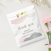 Minimalistisch Boho Abstract Baby shower Dank u Bedankzakje (Gezegeld)