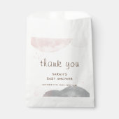 Minimalistisch Boho Abstract Baby shower Dank u Bedankzakje (Voorkant)