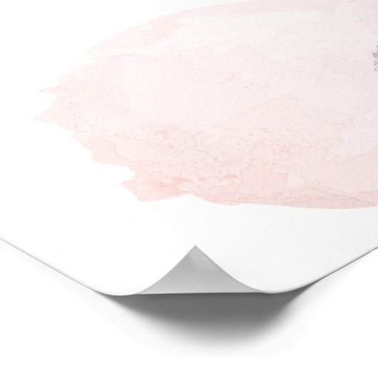 Minimalistisch Boho Abstract Baby shower Welkom Poster (Hoek)