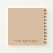 Minimalistisch Boho Arch bruiloft gast Notitieboek (Achterkant)