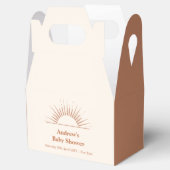Minimalistisch Boho Arch Sunshine Baby shower Bedankdoosjes (Geopend)