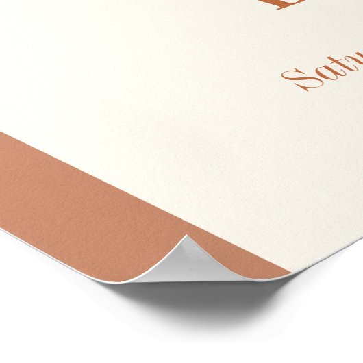 Minimalistisch Boho Arch Sunshine Baby shower Welk Poster (Hoek)