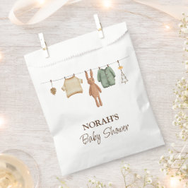 Minimalistisch Boho Boy Kleding Baby shower Bedankzakje