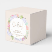 Minimalistisch Boho Cactus woestijn Baby shower Bedankdoosjes (Achterkant)