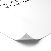 Minimalistisch Boho Champagne Vrijgezellenfeest We Poster (Hoek)