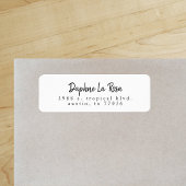 Minimalistisch Boho Chic Simple Return-adreslabel Etiket