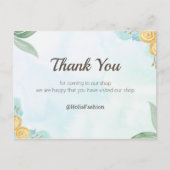 Minimalistisch Boho Dank u Briefkaart (Voorkant)