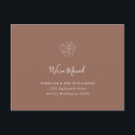 Minimalistisch Boho Floral Terracotta Moved Adres Briefkaart<br><div class="desc">Minimalistische Boho Floral Drawing We hebben het Briefkaart Adres in Terracotta verplaatst</div>