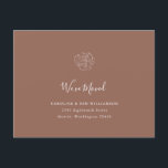 Minimalistisch Boho Floral Terracotta Moved Adres Briefkaart<br><div class="desc">Minimalistische Boho Floral Drawing We hebben het Briefkaart Adres in Terracotta verplaatst</div>