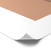 Minimalistisch Boho Line art Cactus Desert Poster (Hoek)