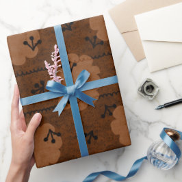 MINIMALISTISCH BOHO-LUCHTONTWERP | BRUINE WOLKENPA CADEAUPAPIER