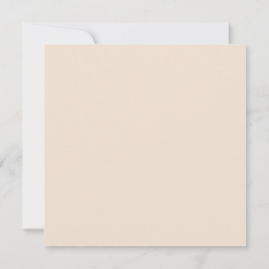 Minimalistisch Boho Pampas Grass Square Weddenscha Kaart (Achterkant)