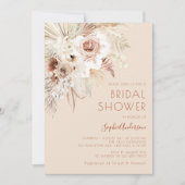 Minimalistisch Boho Pampas Grass Vrijgezellenfeest Kaart (Voorkant)