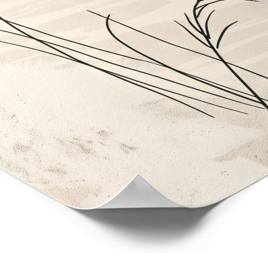 minimalistisch Boho Poster (Hoek)