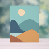 Minimalistisch boho-poster acryl bord (Neutraal)