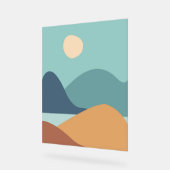 Minimalistisch boho-poster acryl bord (Hoek)