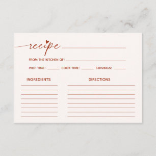 Minimalistisch Boho Recept Vrijgezellenfeest Informatiekaartje