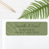 Minimalistisch Boho retouradres Etiket