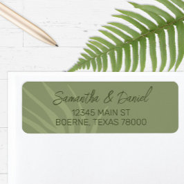 Minimalistisch Boho retouradres Etiket