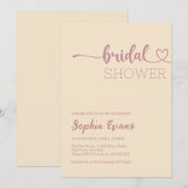 Minimalistisch Boho Roos Gold Champagne Vrijgezell Kaart (Voorkant / Achterkant)