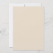 Minimalistisch Boho Roos Goud en amandel Vrijgezel Kaart (Achterkant)