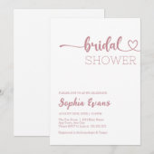 Minimalistisch Boho Roos Goud en Wit Vrijgezellenf Kaart (Voorkant / Achterkant)