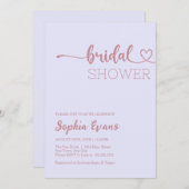 Minimalistisch Boho Roos gouden lavendel Vrijgezel Kaart (Voorkant / Achterkant)