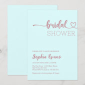 Minimalistisch Boho Roos gouden licht cyaan Vrijge Kaart (Voorkant / Achterkant)