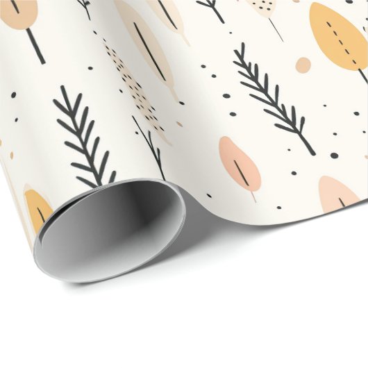 Minimalistisch Boho stijl cadeaupapier (Rol Hoek)