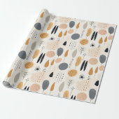 Minimalistisch Boho-stijl inpakpapier (Uitgerold)