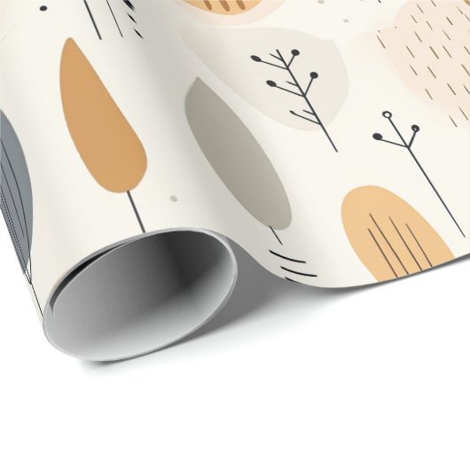 Minimalistisch Boho-stijl inpakpapier (Rol Hoek)