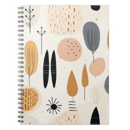 Minimalistisch Boho-stijl spiraal notitieboek